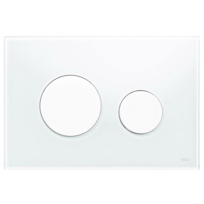 TECEloop Панель смыва, стекло белое, клавиши белые