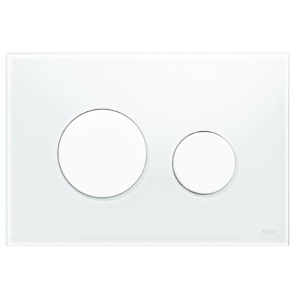TECEloop Панель смыва, стекло белое, клавиши белые
