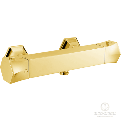 CISAL Cherie Термостатический смеситель настенный для душа, цвет: золото