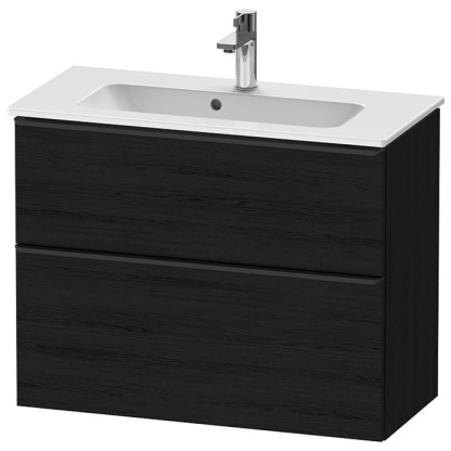 Duravit D-Neo Тумбочка подвесная Compact 81x37.2x62.5см., раковина, 1 ящик, цвет: Black Oak