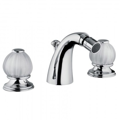 Bongio Rivoli Смеситель для биде 3 отв., цвет: хром /Cristallo 00