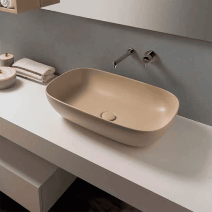 Globo T-Edge Раковина-чаша 60х41х16 см, без отв., на столешницу, цвет: PERLA