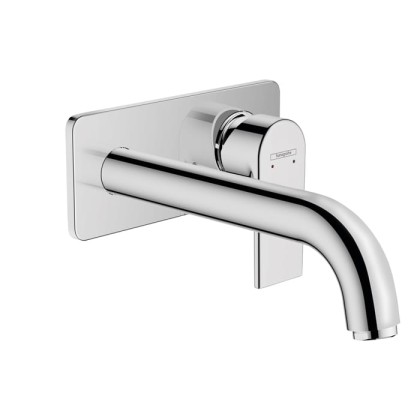 Hansgrohe Vernis Shap Смеситель для раковины, настенный, излив 204 мм, внешняя часть, цвет: хром