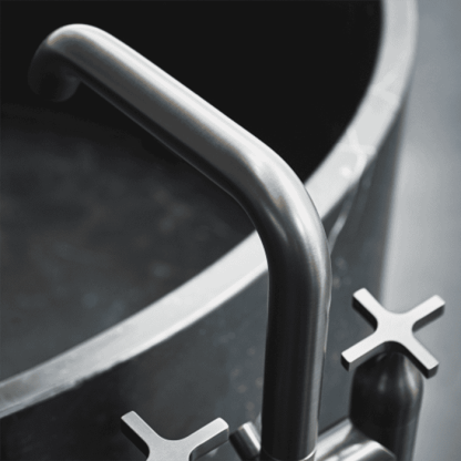 Agape Memory Смеситель для ванны, напольный, цвет: сталь