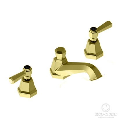 Stella Eccelsa Leve Смеситель для раковины на 3 отв., 3224P, с донным клапаном, цвет: золото 24К