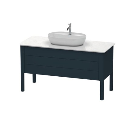 Duravit Luv База напольная 138.8x57х74.3см., с 2 выдв. ящиками, каменной столешницей и раковиной, цвет: темно-синий шелковисто-матовый