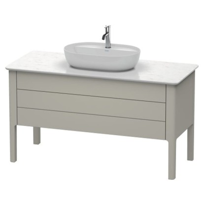 Duravit Luv База напольная 138.8x57х74.3см., с 2 выдв. ящиками, каменной столешницей и раковиной, цвет: серо-коричневый шелковисто-матовый
