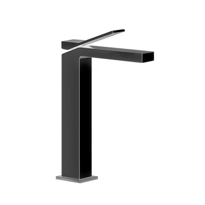 Gessi Rettangolo K Смеситель для раковины на 1 отверстие, излив 128мм, цвет: black XL