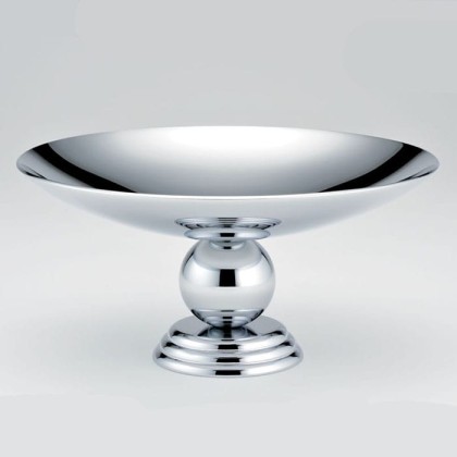 THG Marquise porcelaine blanche Мыльница металлическая, ?15см., настольная, цвет: хром/платина/белый фарфор