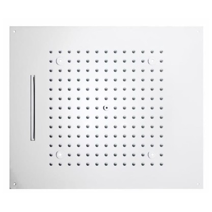 BOSSINI DREAM/2 Верхний душ 570 x 470 мм, 2 режима (дождь, каскад), с 4 LED (белый), блок питания/управления, цвет: белый матовый