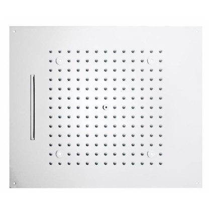 BOSSINI DREAM/2 Верхний душ 570 x 470 мм, 2 режима (дождь, каскад), с 4 LED (белый), блок питания/управления, цвет: белый матовый