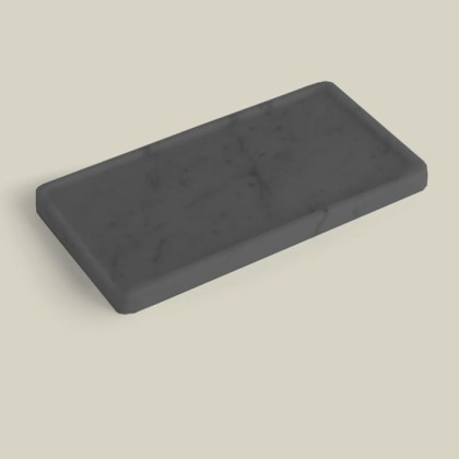 Bertocci Carrarino Лоток плоский настольный 24х2х12см., цвет: черный мрамор