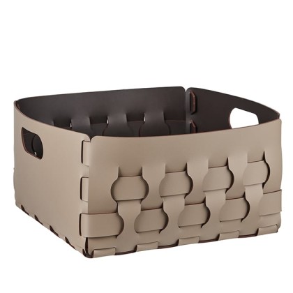 ADJ Корзинка Dubai, 35x35xH20 см., цвет: капучино/шоколад