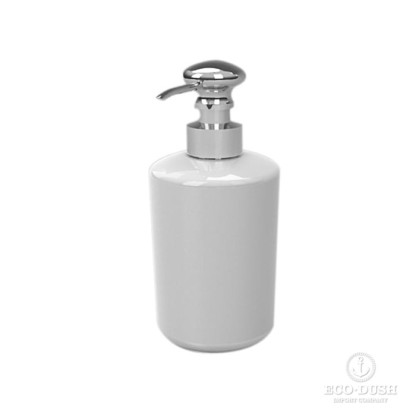 Stella Roma Дозатор для мыла стекло матовое D020, настольный, цвет: хром