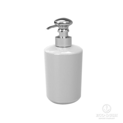 Stella Roma Дозатор для мыла стекло матовое D020, настольный, цвет: хром