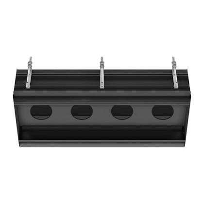 Gessi Binario Профиль линейный 880 мм, для 4 модулей, установка Easy-Fix, цвет: Black XL