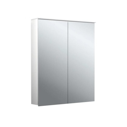 Emco Flat II Зеркальный шкаф 60см., с подсветкой Lichtsegel, навесная модель, с подсв. для раковины, 2 дверка