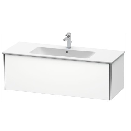 Duravit XSquare Тумба подвесная, 121х47.8х40см, с раковиной, с 1 выдв ящик, цвет: белый матовый