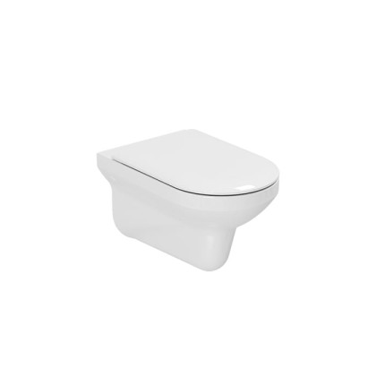 Azzurra Thin Унитаз подвесной 56x36xH33 см с сиденьем микролифт, цвет: Bianco lucido