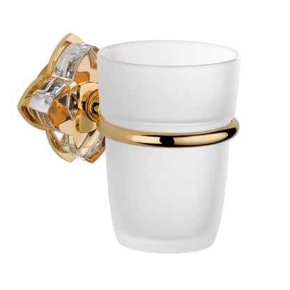 THG P?tale de cristal clair Стакан, подвесной, цвет: золото/прозрачный хрусталь