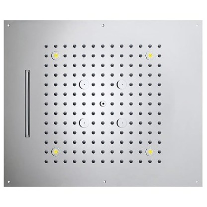 BOSSINI DREAM/3 Верхний душ 570 x 470 мм, 3 режима (дождь, каскад, туман), с 4 LED RGB, блок питания/управления, Cromoterapia, цвет: хром