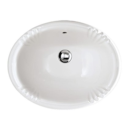Devon&Devon Victorian Раковина 49х39 cм, без отв., встраиваемая на столешницу, цвет: белый