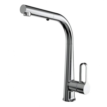 Carlo Frattini Kitchen Смеситель для кухни с выдвижной лейкой, цвет: хром