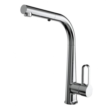 Carlo Frattini Kitchen Смеситель для кухни с выдвижной лейкой, цвет: хром