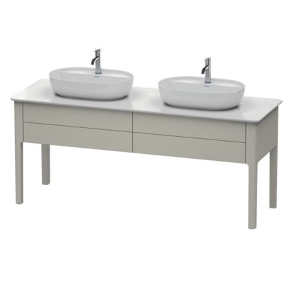 Duravit Luv База напольная 178.8x57х74.3см., с 2 выдв. ящиками, каменной столешницей и раковинами, цвет: серо-коричневый шелковисто-матовый