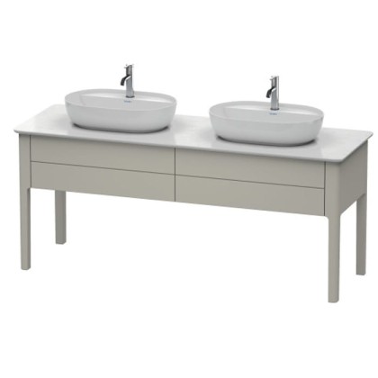 Duravit Luv База напольная 178.8x57х74.3см., с 2 выдв. ящиками, каменной столешницей и раковинами, цвет: серо-коричневый шелковисто-матовый