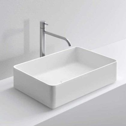 NOORTH milldue edition Раковина 58х37х13 см, без отв., накладная, цвет: белый