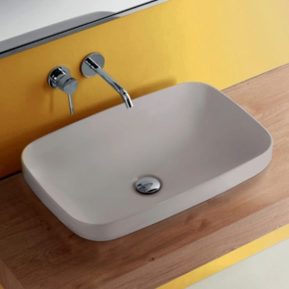 Kerasan Tribeca Раковина 60х38 см, без отв., встраиваемая/накладная, цвет: Grigio matt