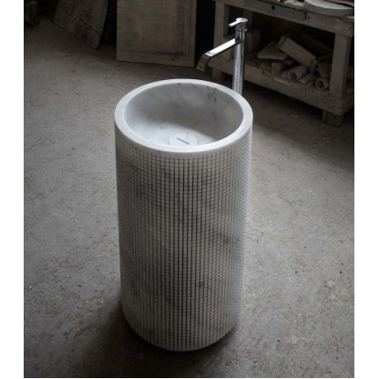 Antonio Lupi Pixel Раковина 45x85x45 см, без отв., напольная, цвет: Marmo Carrara