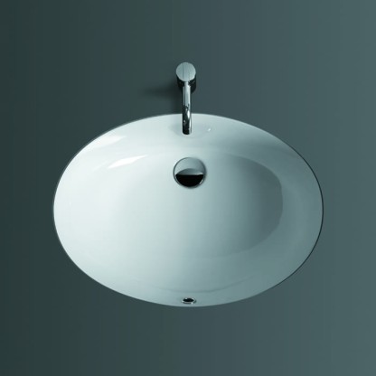 SIMAS Top e lavabi d'arredo Раковина 58х43 см, без отв., под столешницу, цвет: белый