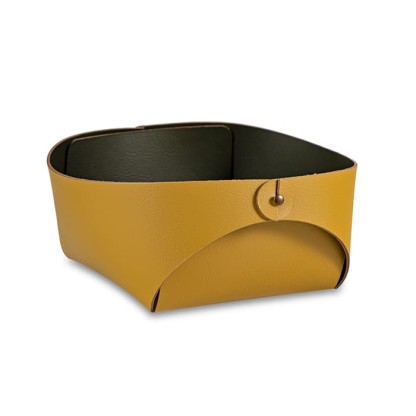 ADJ Корзинка Flora, 15x15xH7 см., цвет: горчичный/оливковый