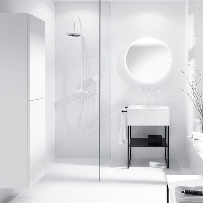 Burgbad Coco Подвесной шкаф 35x35x176 см, цвет: белый