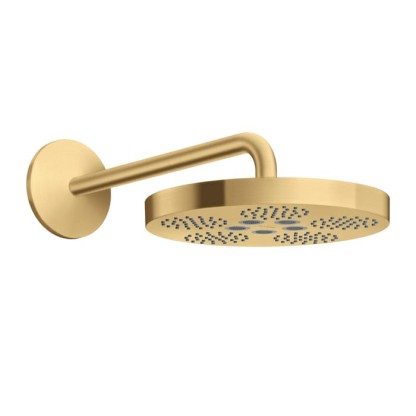 Axor One Верхний душ ?280 мм., с настенным держателем 389 мм., цвет: шлифованное золото
