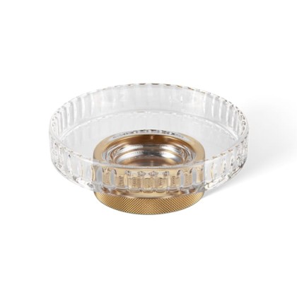 Decor Walther Club STS Мыльница настольная, граненое стекло, цвет: золото