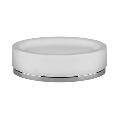 Gessi Ovale Мыльница настольная белая, цвет: хром