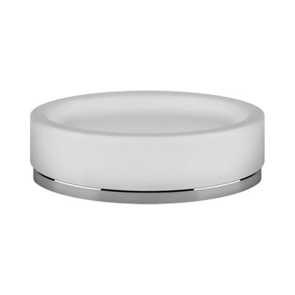 Gessi Ovale Мыльница настольная белая, цвет: хром