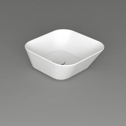 Simas Wave Раковина-чаша 42х42х16.5 см, без отв., цвет: белый