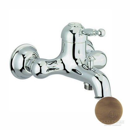 CISAL Arcana Royal Смеситель однорычажный настенный для ванны/душа, цвет: бронза