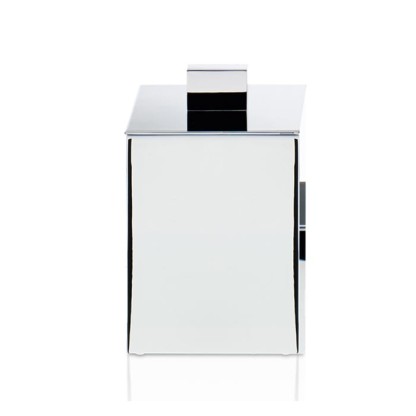 Decor Walther DW 3650 Бокс универсальный 8.5x8.5x11см, с крышкой, настольный, цвет: хром