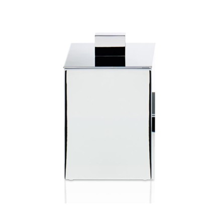 Decor Walther DW 3650 Бокс универсальный 8.5x8.5x11см, с крышкой, настольный, цвет: хром