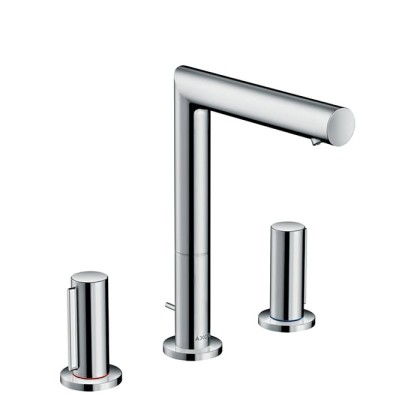 Axor Uno Смеситель для раковины 200, на 3 отв., излив 183мм, с розетками с донным клапаном ( рук. zero), цвет: хром