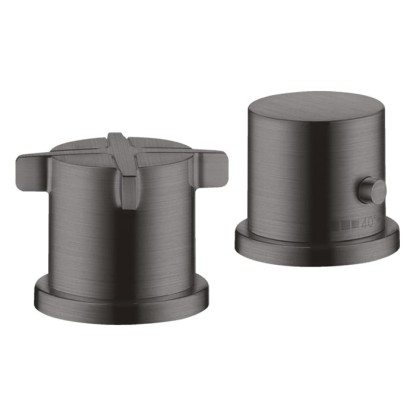 Axor Citterio E Смеситель для ванны, 2 отв., термостатический, цвет: шлифованный черный хром