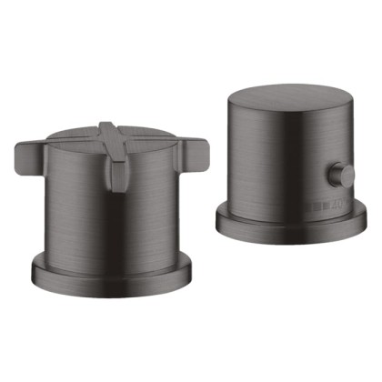 Axor Citterio E Смеситель для ванны, 2 отв., термостатический, цвет: шлифованный черный хром