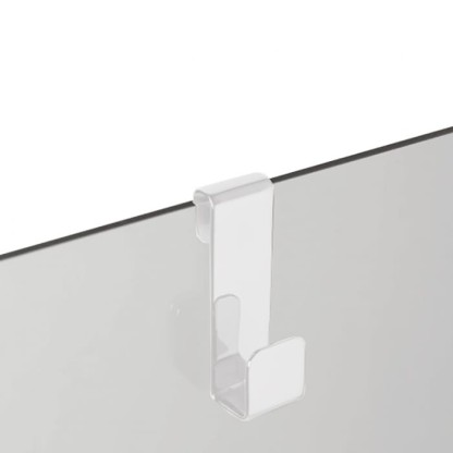 3SC APPY Крючок навесной на стекло, одинарный, цвет: белый матовый