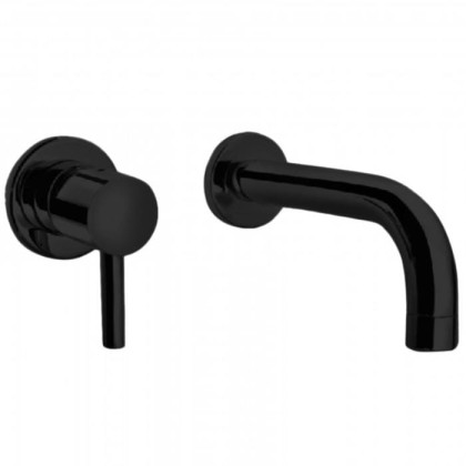 Смеситель для раковины излив Bongio T Mix, цвет: черный матовый