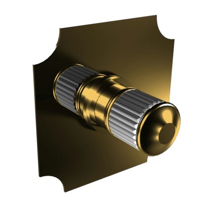 Bongio Cristallo Переключатель потоков, встраиваемый, на 2 выхода , цвет: золото, ручки прозрачный cristallo 00